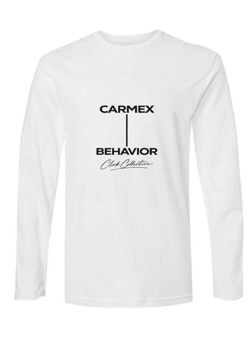 WHITE LONG SLEEVE Carmex Behavior TSHIRT